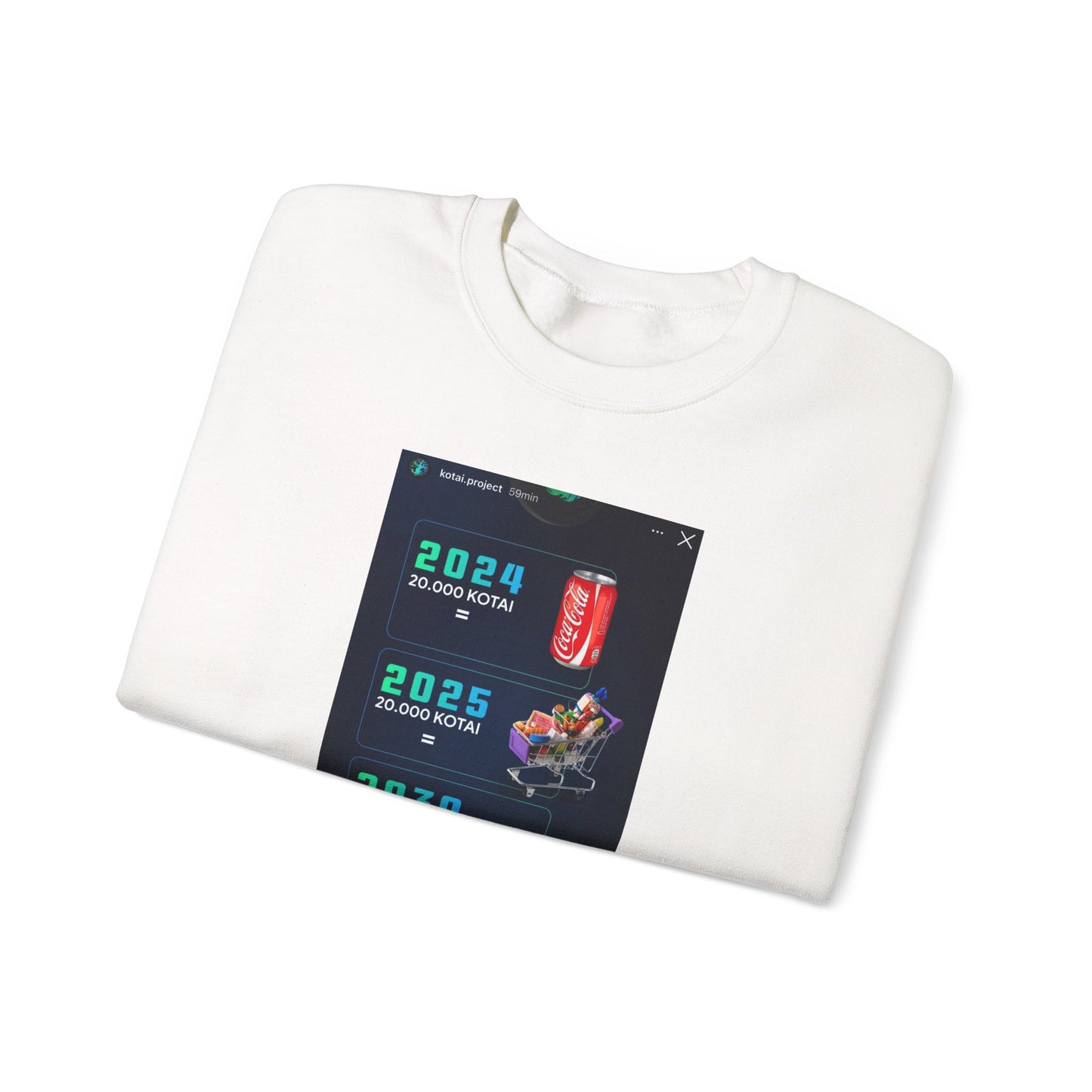 Retro Graphic Crewneck Sweatshirt - Future Plans Design