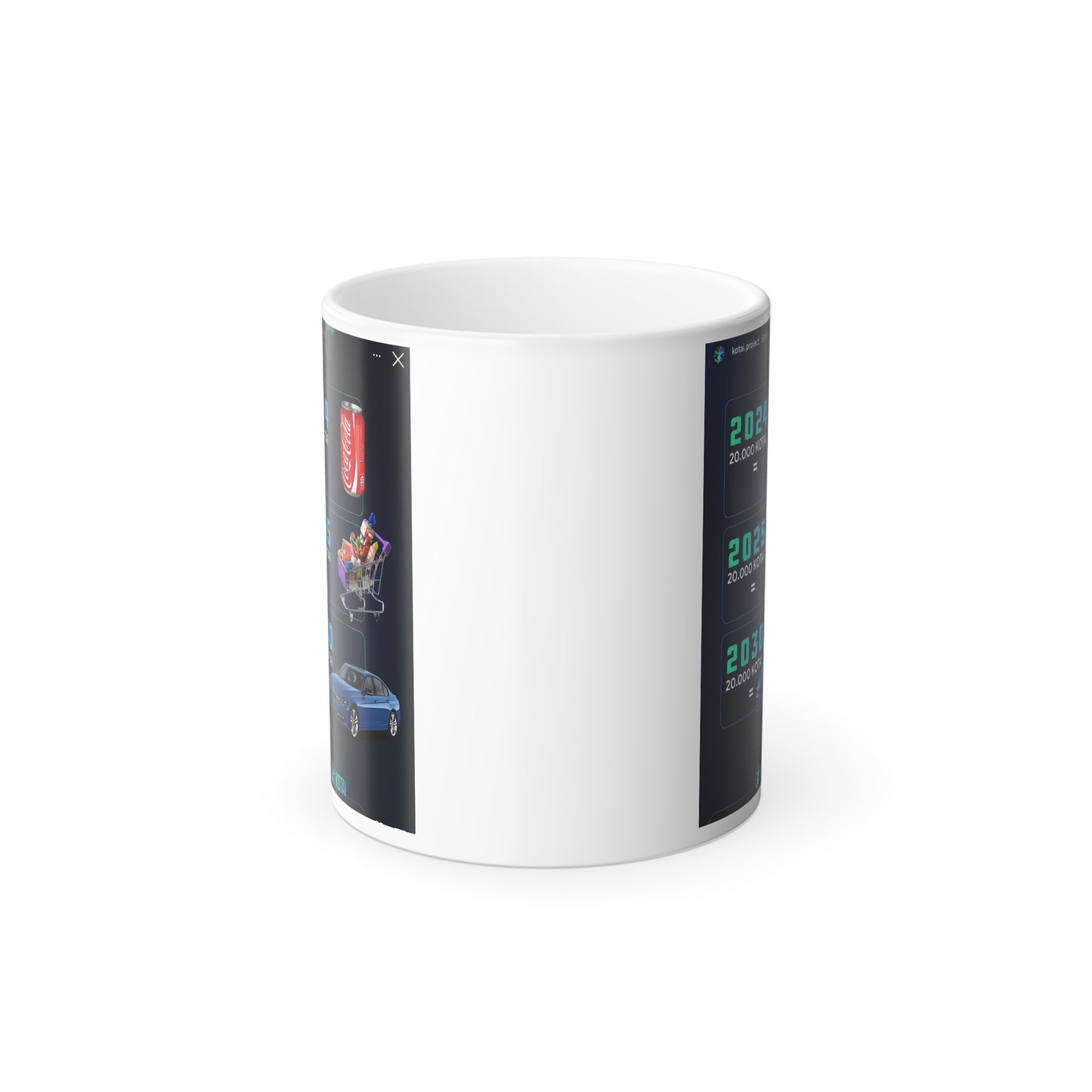 Color Morphing Coffee Mug – Fun 2024 & 2030 Predictions Design
