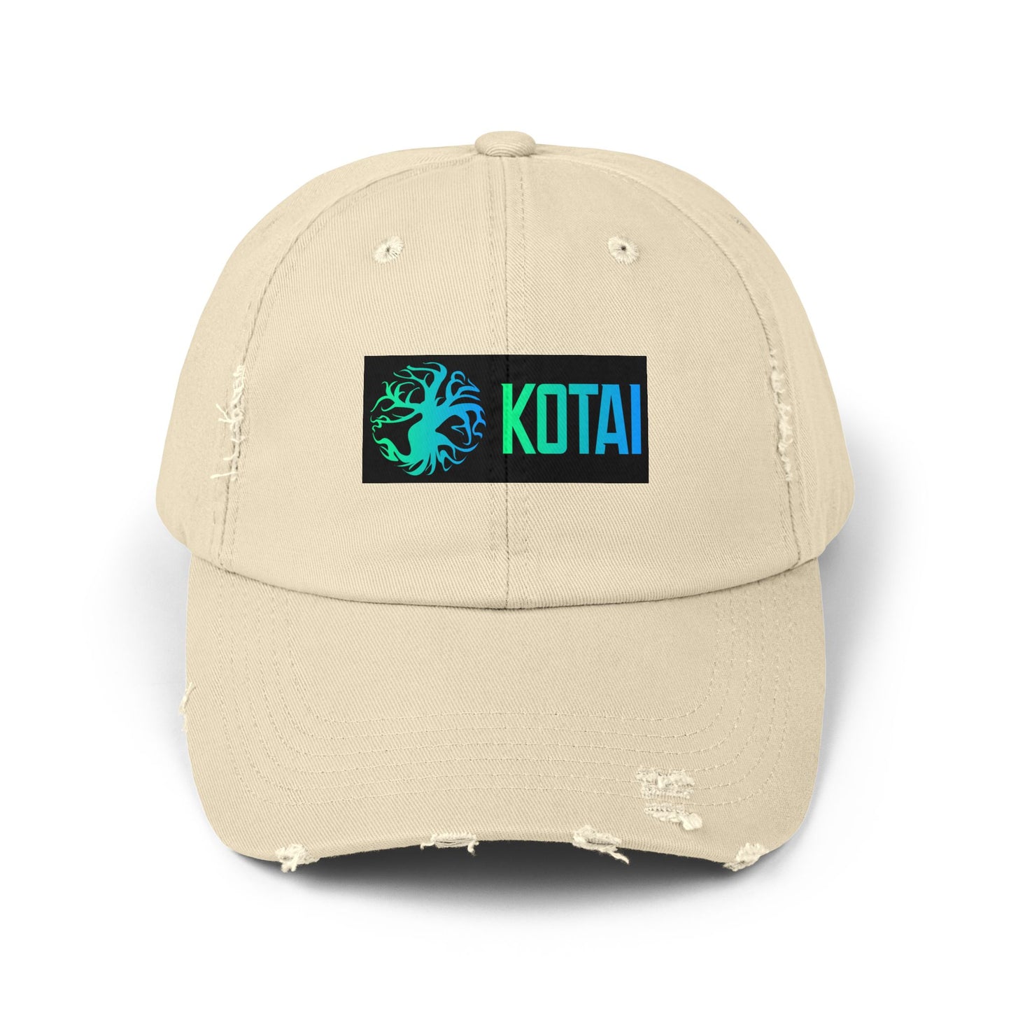 Unisex Distressed Cap with KOTAI Design - Casual Style for Everyday Adventures