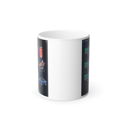 Color Morphing Coffee Mug – Fun 2024 & 2030 Predictions Design