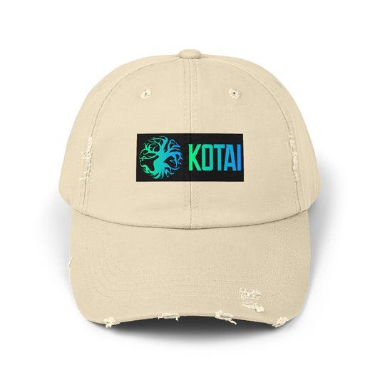 Unisex Distressed Cap with KOTAI Design - Casual Style for Everyday Adventures