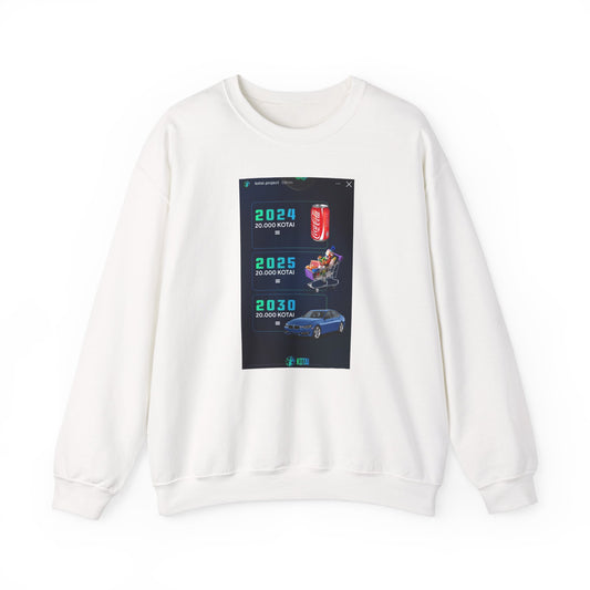 Retro Graphic Crewneck Sweatshirt - Future Plans Design